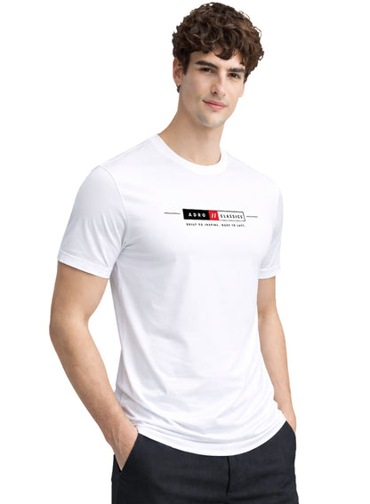 ADRO Mens Summer T-Shirt | Classic Heritage Printed Cotton Tshirt | Regular Fit Casual T-Shirts | Stylish Summer Tshirts