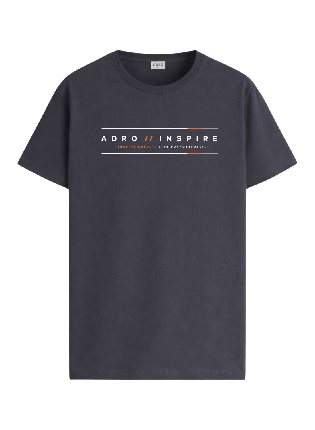 ADRO Mens Inspire Signature Printed T-Shirt for Men | Cotton Printed Tshirt | Regular Fit Casual T-Shirts | Summer Tshirts