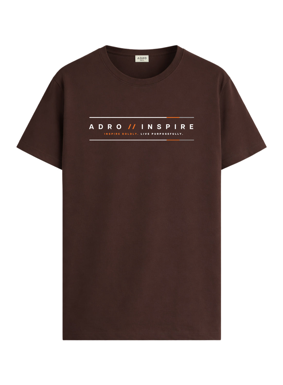 ADRO Mens Inspire Signature Printed T-Shirt for Men | Cotton Printed Tshirt | Regular Fit Casual T-Shirts | Summer Tshirts
