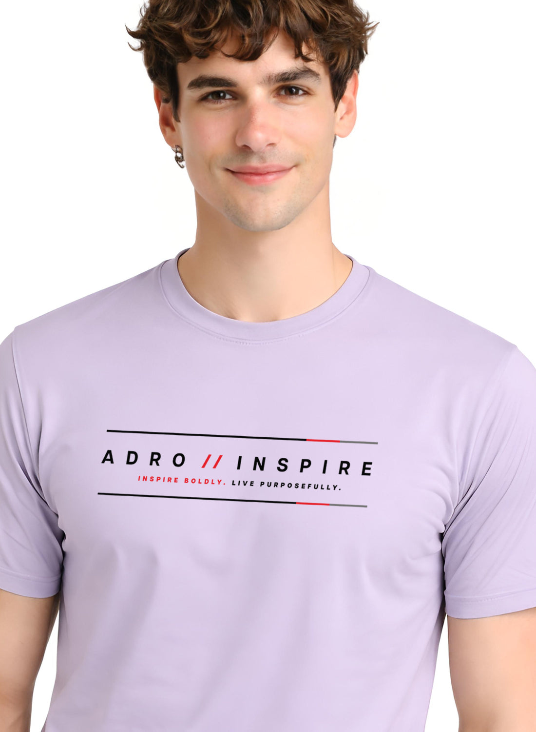 ADRO Mens Inspire Signature Printed T-Shirt for Men | Cotton Printed Tshirt | Regular Fit Casual T-Shirts | Summer Tshirts