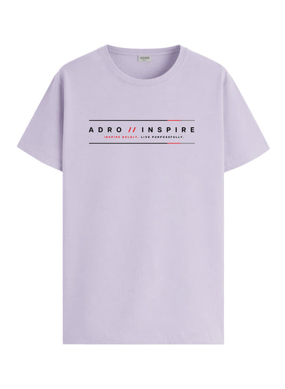 ADRO Mens Inspire Signature Printed T-Shirt for Men | Cotton Printed Tshirt | Regular Fit Casual T-Shirts | Summer Tshirts