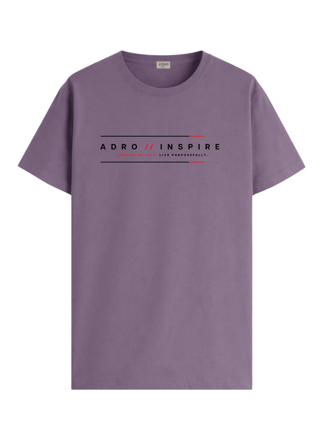 ADRO Mens Inspire Signature Printed T-Shirt for Men | Cotton Printed Tshirt | Regular Fit Casual T-Shirts | Summer Tshirts