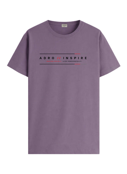ADRO Mens Inspire Signature Printed T-Shirt for Men | Cotton Printed Tshirt | Regular Fit Casual T-Shirts | Summer Tshirts