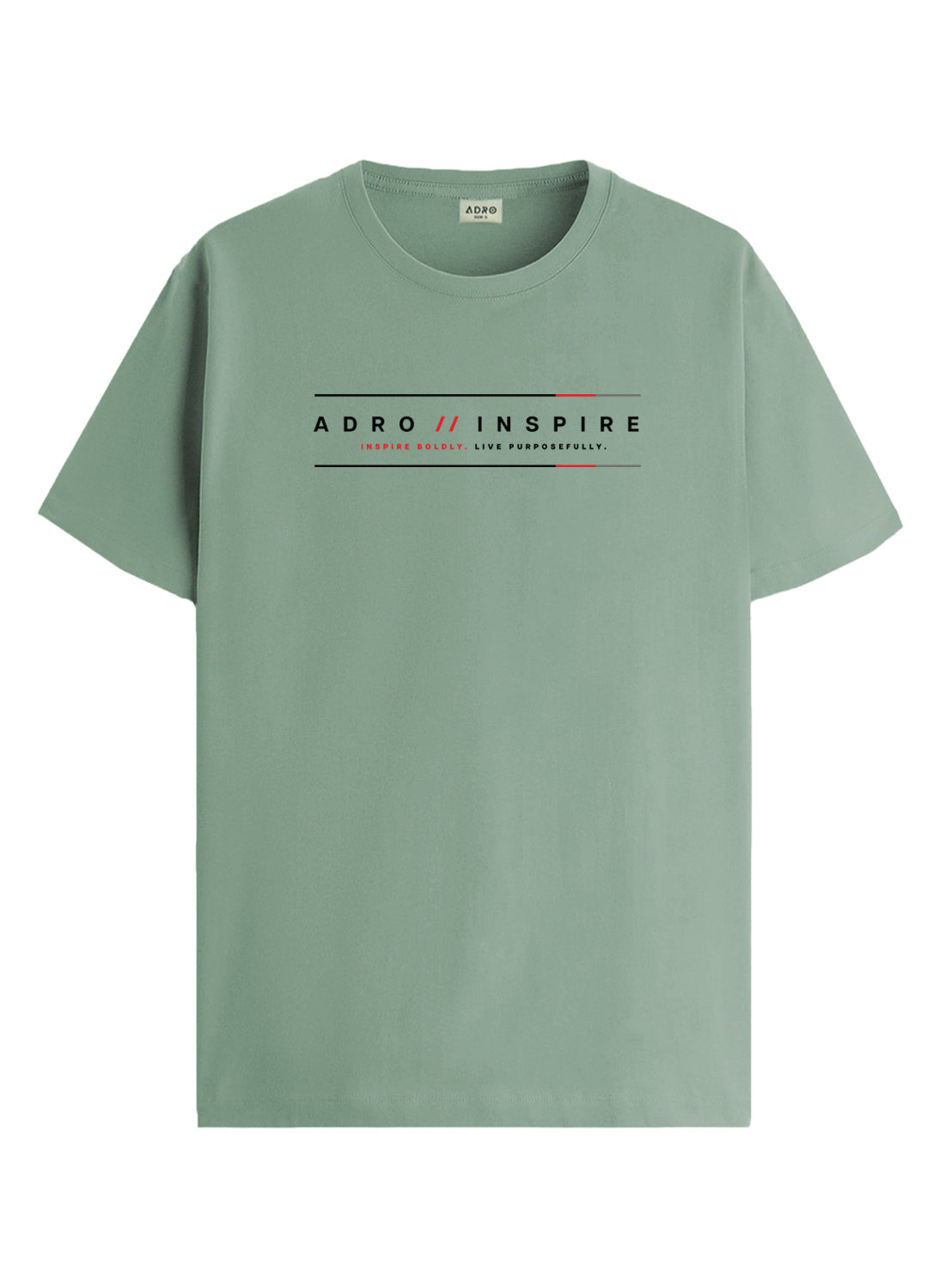 ADRO Mens Inspire Signature Printed T-Shirt for Men | Cotton Printed Tshirt | Regular Fit Casual T-Shirts | Summer Tshirts