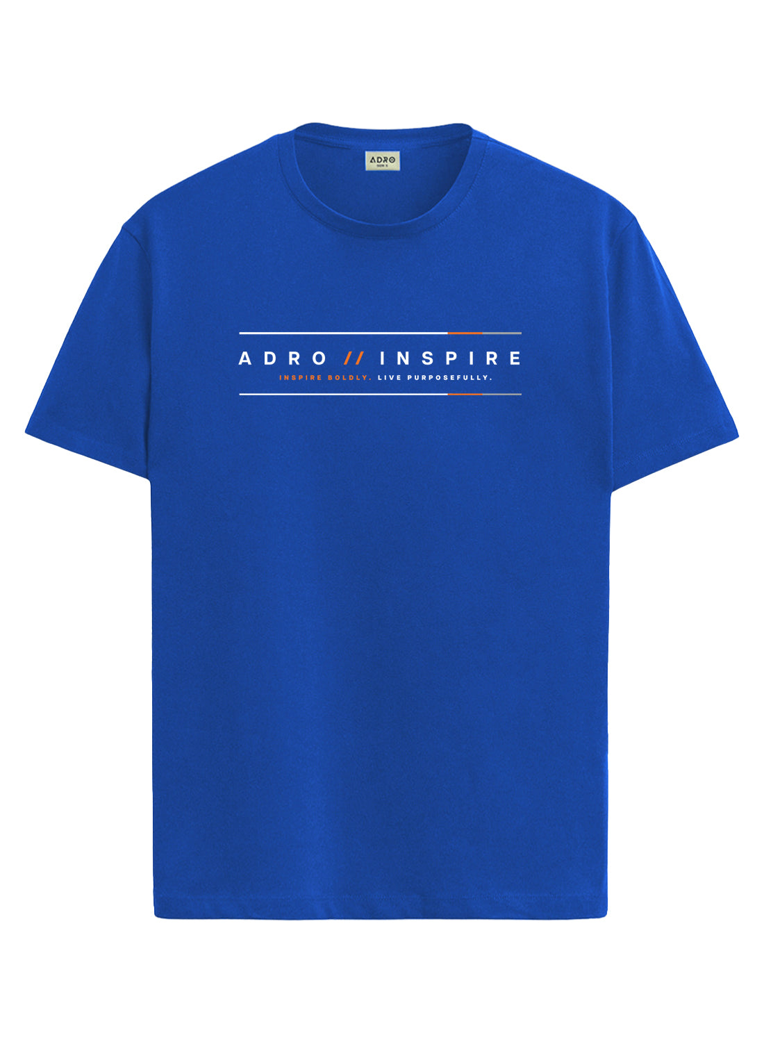 ADRO Mens Inspire Signature Printed T-Shirt for Men | Cotton Printed Tshirt | Regular Fit Casual T-Shirts | Summer Tshirts