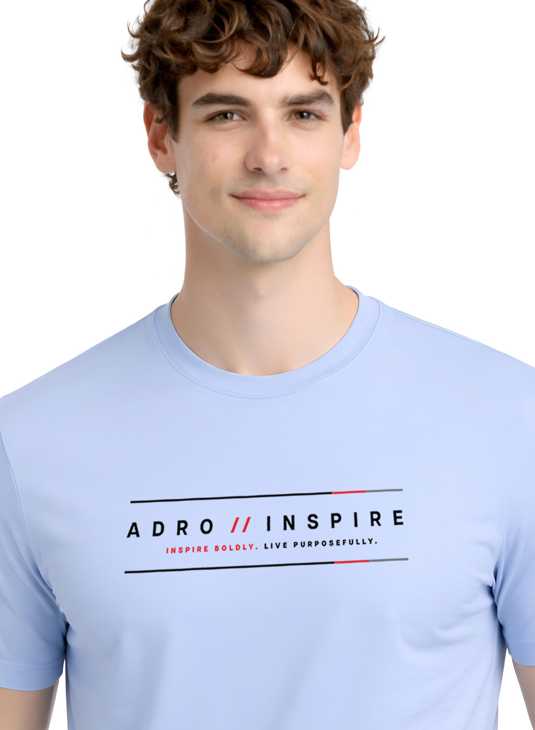 ADRO Mens Inspire Signature Printed T-Shirt for Men | Cotton Printed Tshirt | Regular Fit Casual T-Shirts | Summer Tshirts