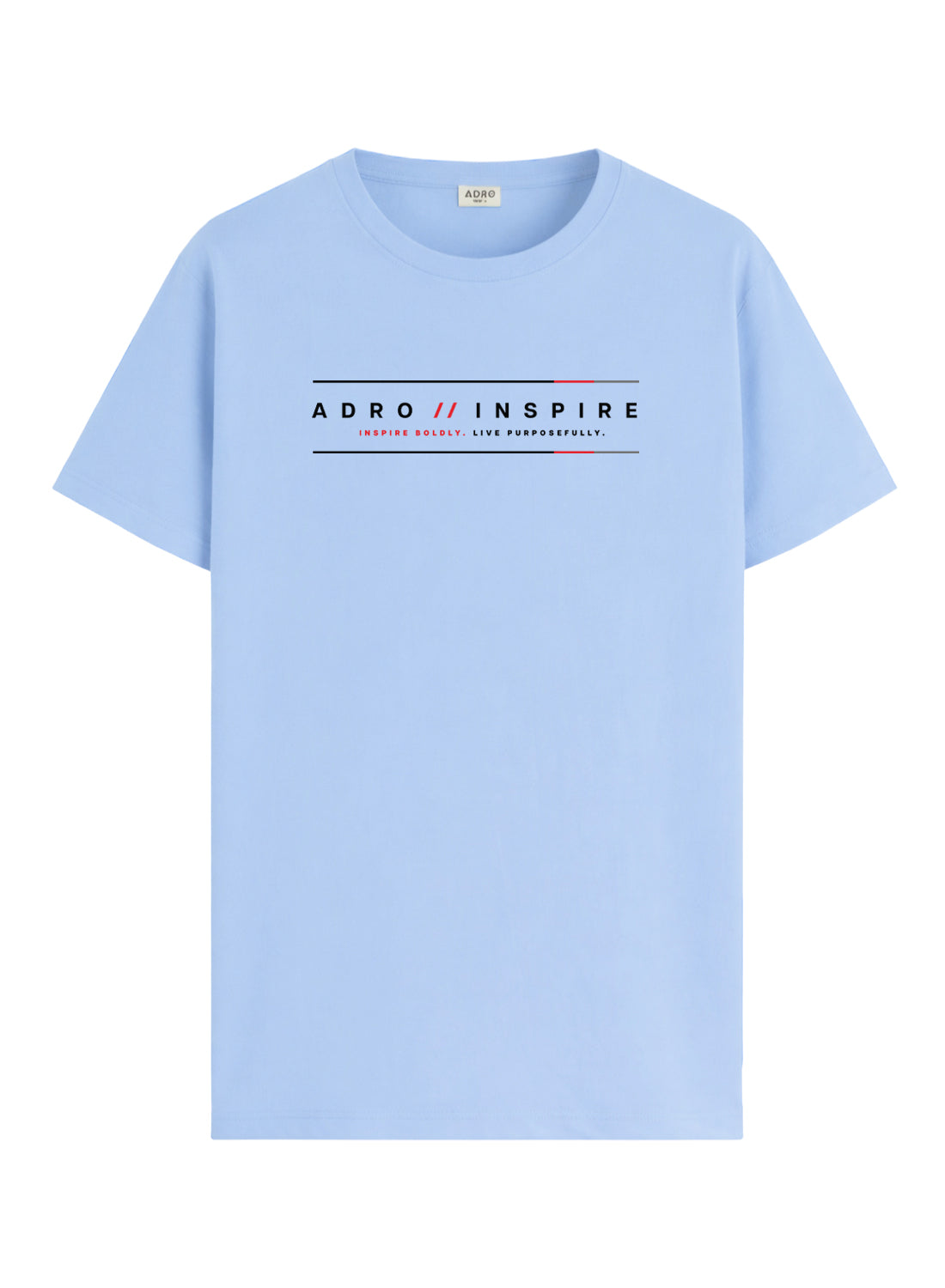 ADRO Mens Inspire Signature Printed T-Shirt for Men | Cotton Printed Tshirt | Regular Fit Casual T-Shirts | Summer Tshirts