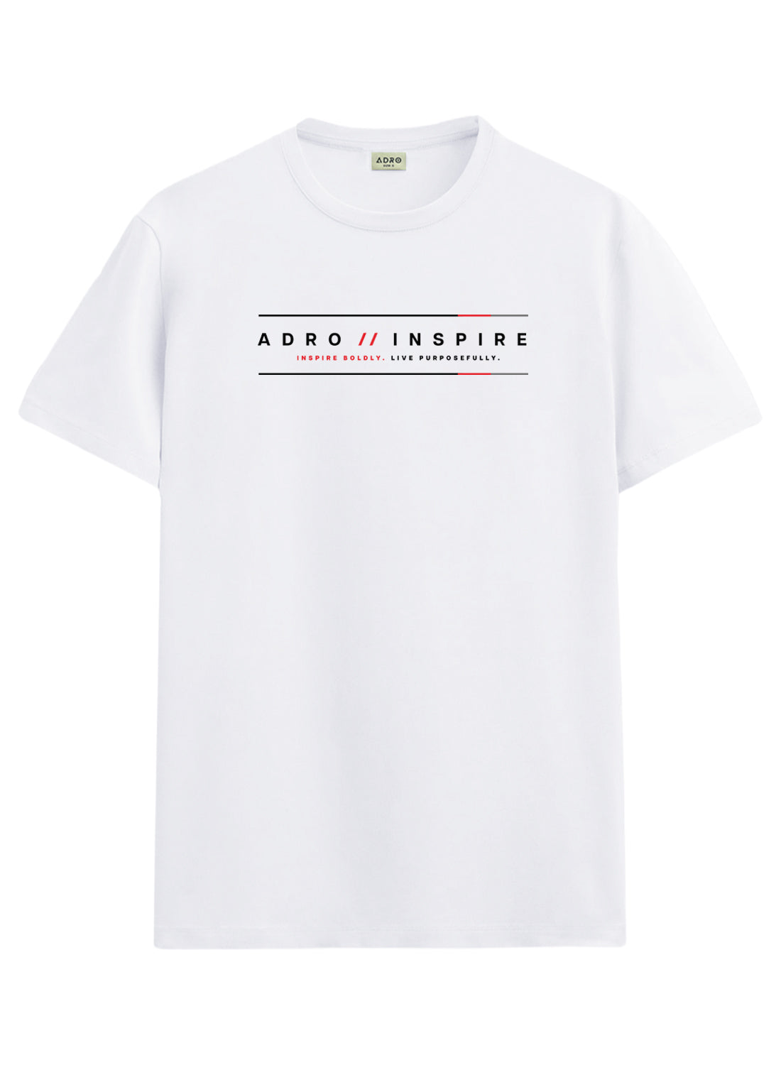ADRO Mens Inspire Signature Printed T-Shirt for Men | Cotton Printed Tshirt | Regular Fit Casual T-Shirts | Summer Tshirts