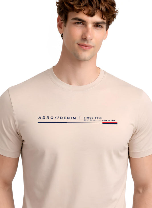 ADRO Mens Printed T-Shirt| Cotton Printed Tshirt for men| Regular Fit Casual T-Shirts | Premium Summer Tshirts