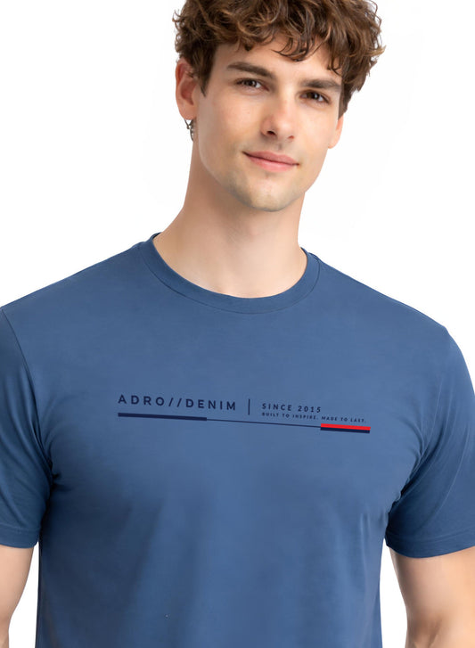 ADRO Mens Printed T-Shirt| Cotton Printed Tshirt for men| Regular Fit Casual T-Shirts | Premium Summer Tshirts