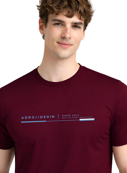 ADRO Mens Printed T-Shirt| Cotton Printed Tshirt for men| Regular Fit Casual T-Shirts | Premium Summer Tshirts