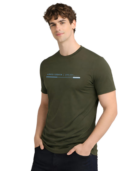 ADRO Mens Printed T-Shirt| Cotton Printed Tshirt for men| Regular Fit Casual T-Shirts | Premium Summer Tshirts