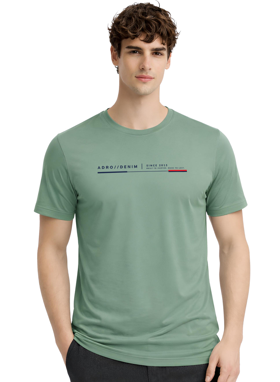 ADRO Mens Printed T-Shirt| Cotton Printed Tshirt for men| Regular Fit Casual T-Shirts | Premium Summer Tshirts Pista