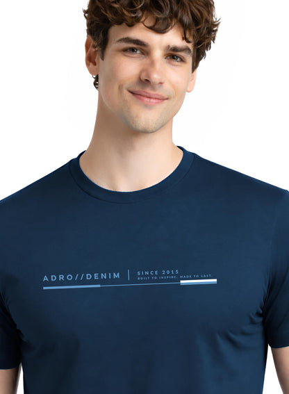 ADRO Mens Printed T-Shirt| Cotton Printed Tshirt for men| Regular Fit Casual T-Shirts | Premium Summer Tshirts