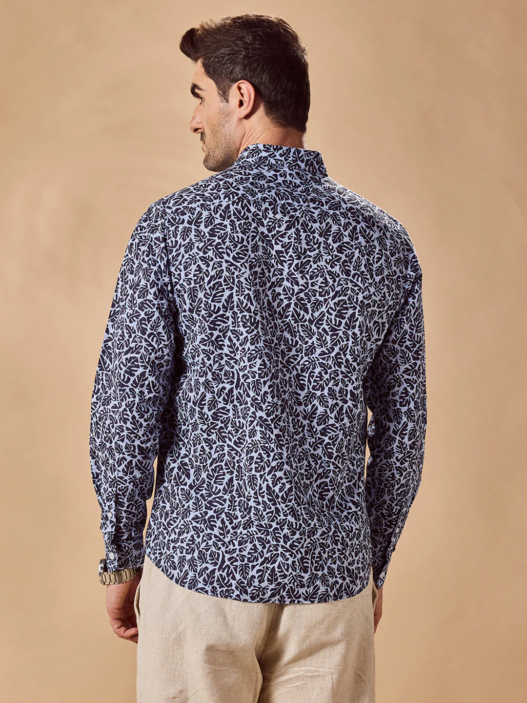 Men Blue Casual Shirt