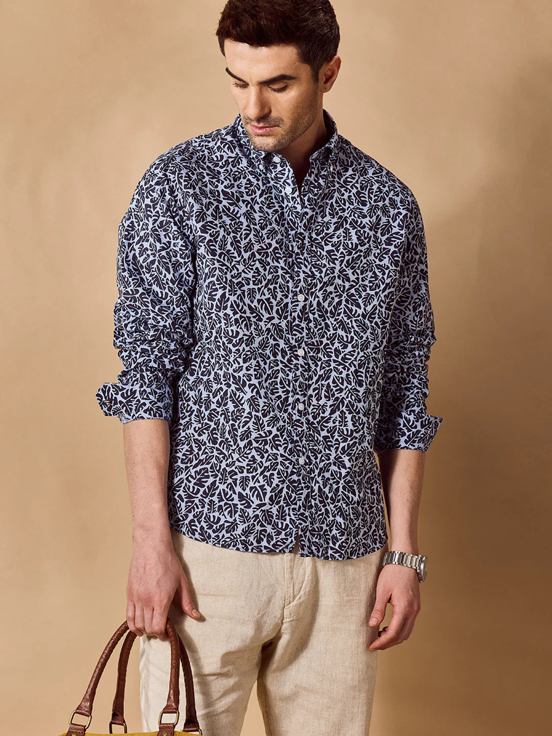 Men Blue Casual Shirt