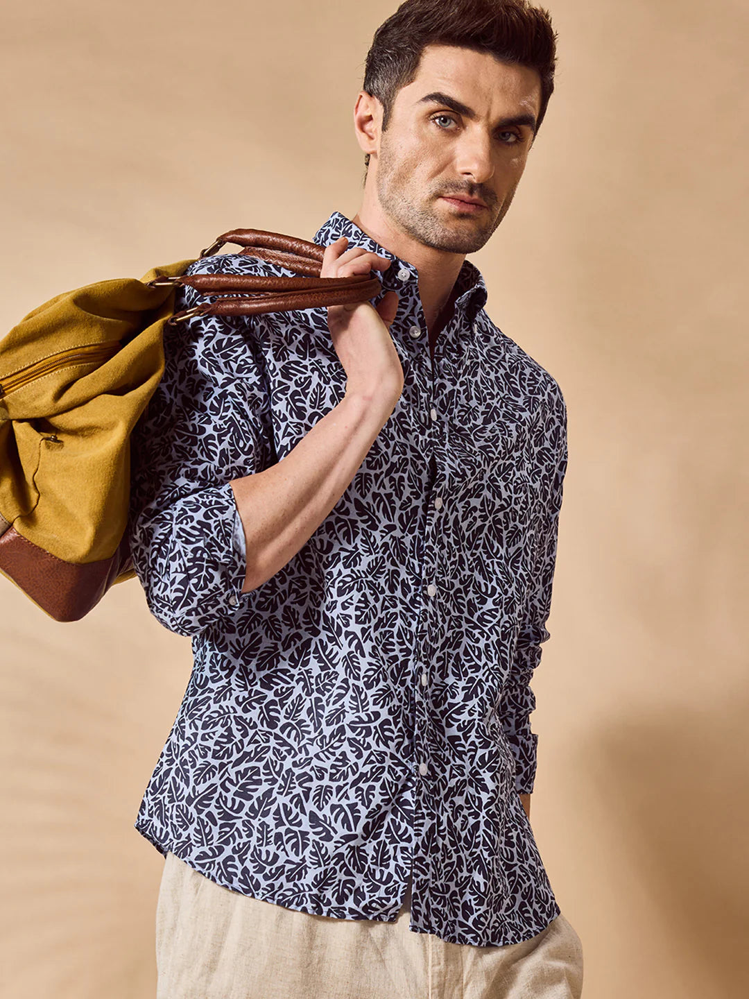 Men Blue Casual Shirt