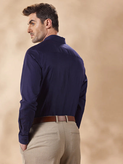 Men Blue Casual Shirt
