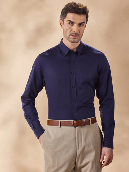 Men Blue Casual Shirt