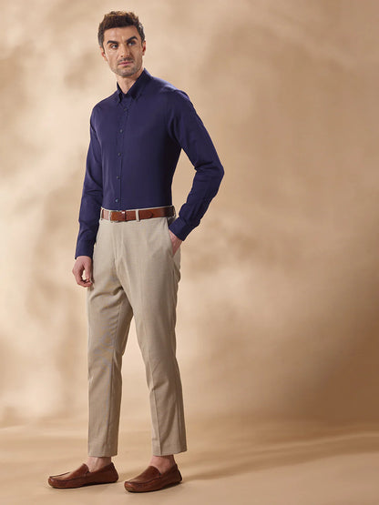 Men Blue Casual Shirt