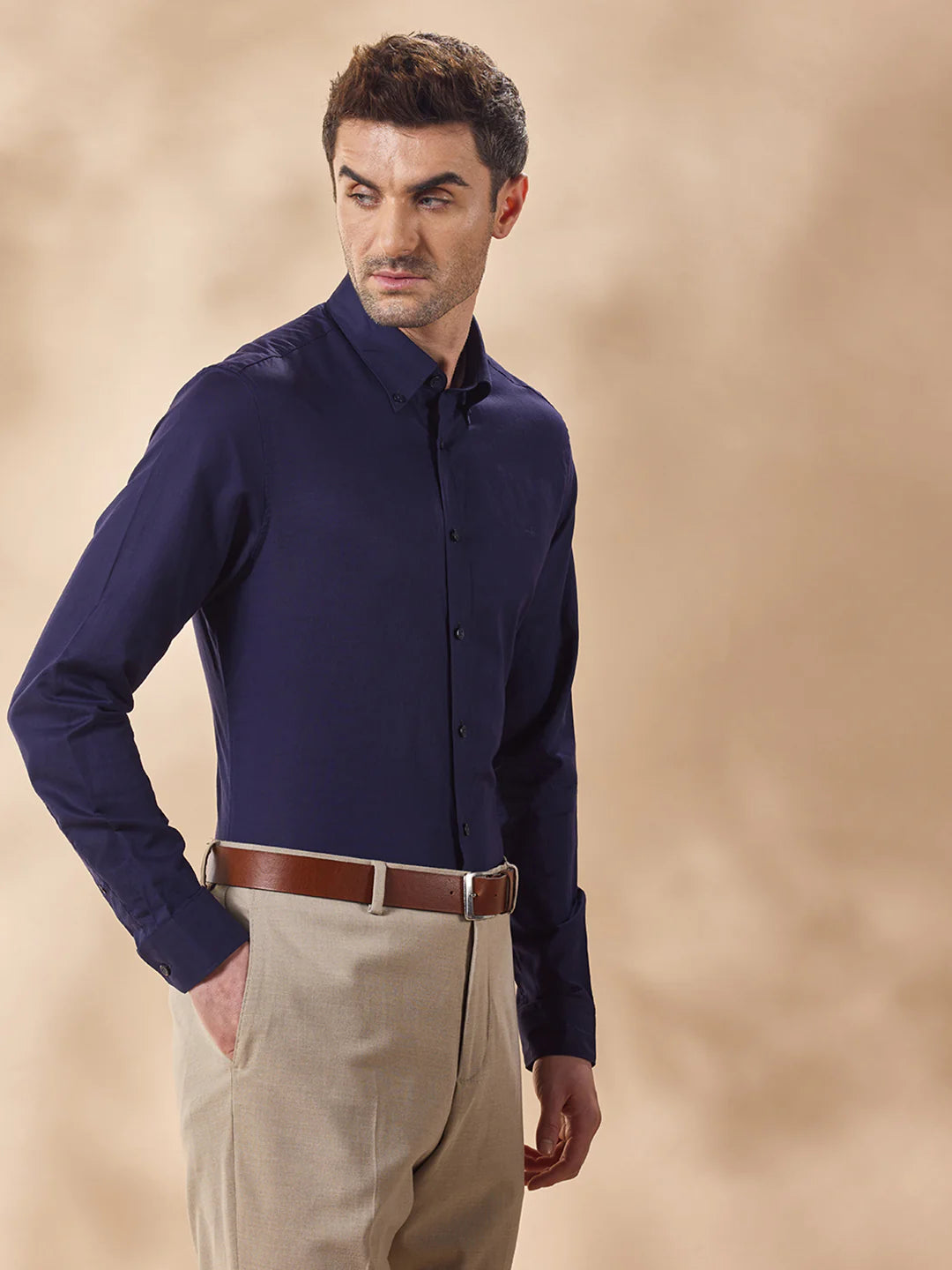 Men Blue Casual Shirt