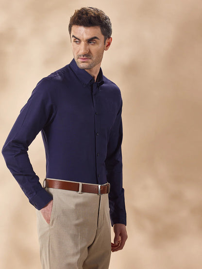 Men Blue Casual Shirt