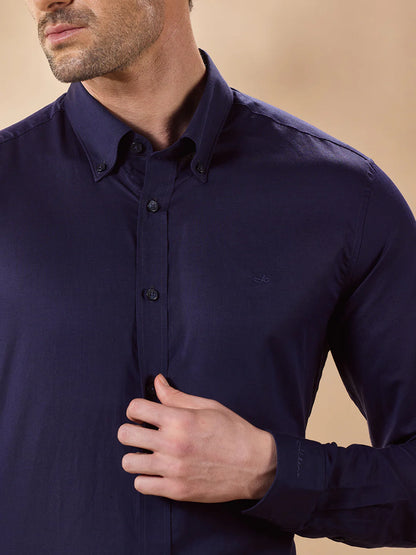 Men Blue Casual Shirt