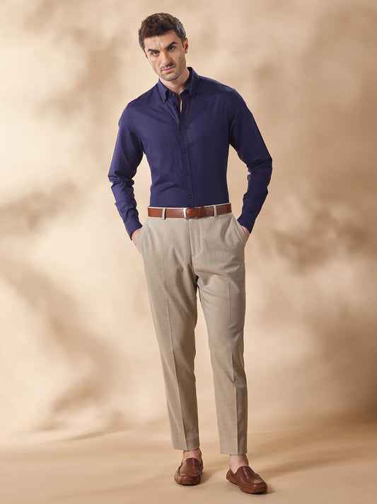 Men Blue Casual Shirt