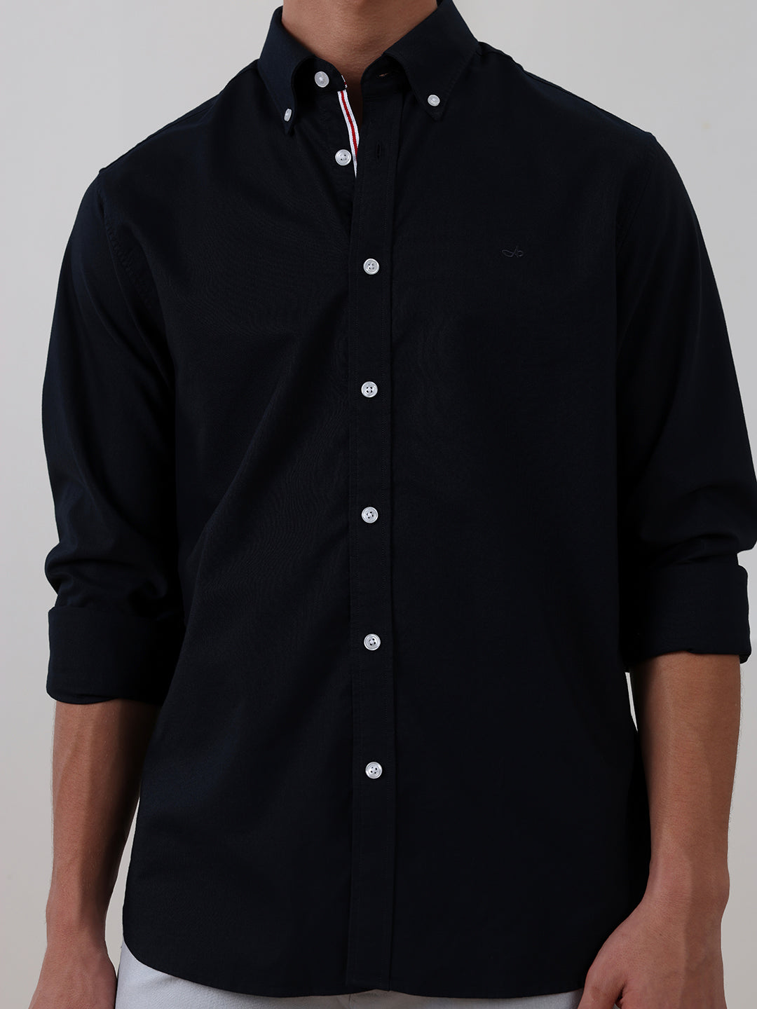Black Regular Fit Solid Casual Cotton Shirt for Men (LIRIC)