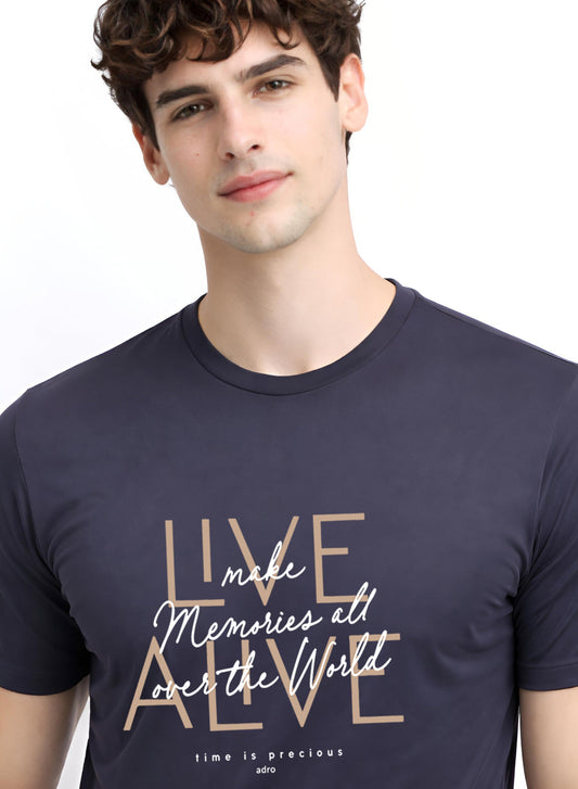 ADRO Printed Tshirt for Men | Cotton Printed T-shirt | Regular Fit Casual Mens T-Shirts | Premium Summer Tshirts