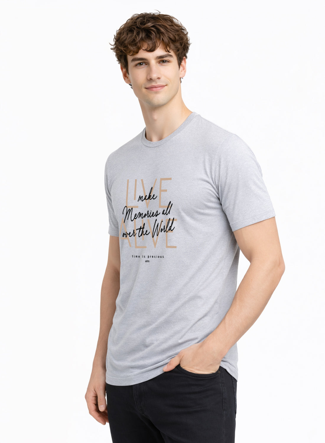 ADRO Printed Tshirt for Men | Cotton Printed T-shirt | Regular Fit Casual Mens T-Shirts | Premium Summer Tshirts