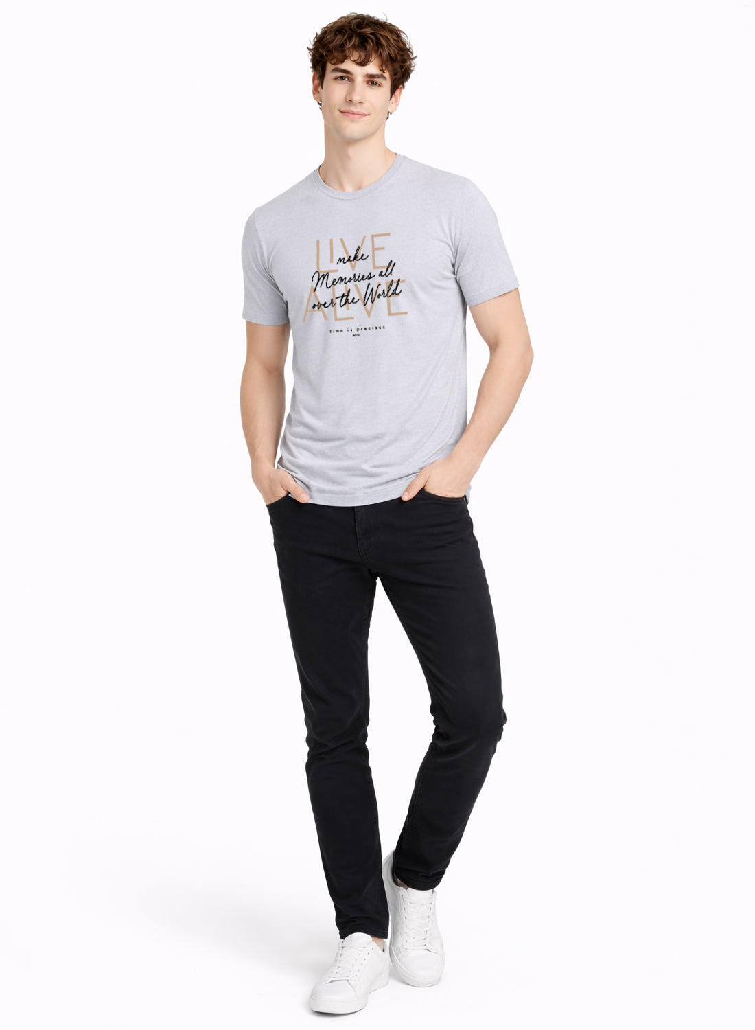 ADRO Printed Tshirt for Men | Cotton Printed T-shirt | Regular Fit Casual Mens T-Shirts | Premium Summer Tshirts