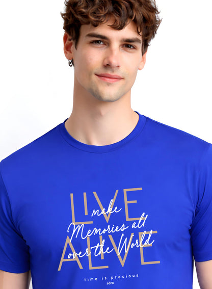 ADRO Printed Tshirt for Men | Cotton Printed T-shirt | Regular Fit Casual Mens T-Shirts | Premium Summer Tshirts