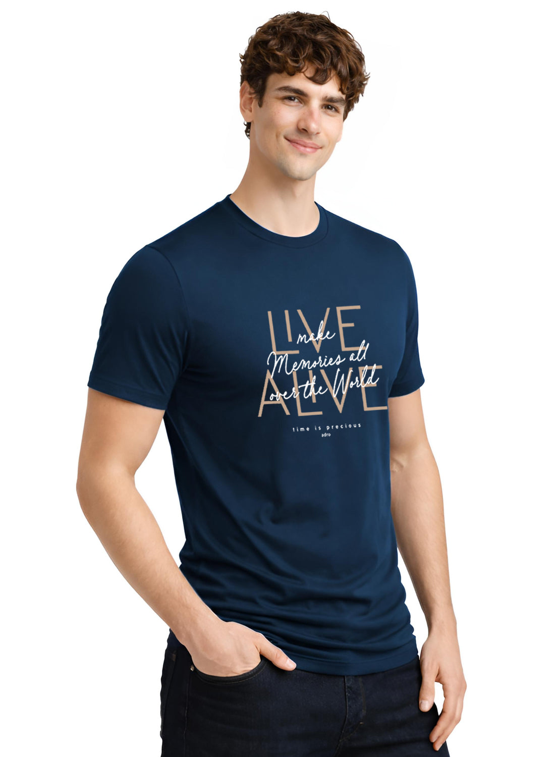 ADRO Printed Tshirt for Men | Cotton Printed T-shirt | Regular Fit Casual Mens T-Shirts | Premium Summer Tshirts