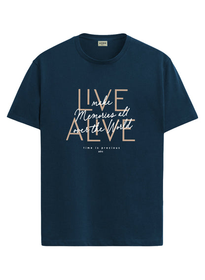 ADRO Printed Tshirt for Men | Cotton Printed T-shirt | Regular Fit Casual Mens T-Shirts | Premium Summer Tshirts