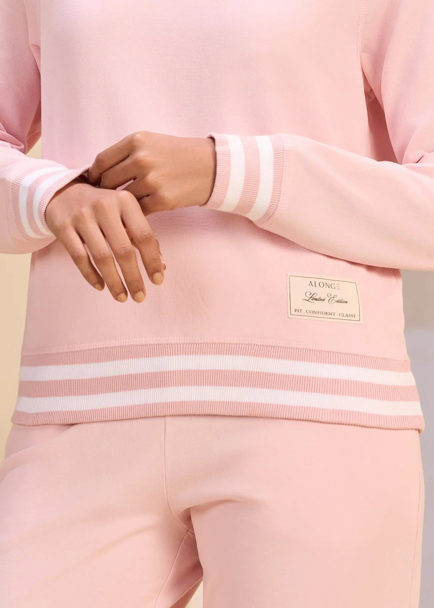 Yarn Dyed Rib iCotton Sweatshirt Alonge