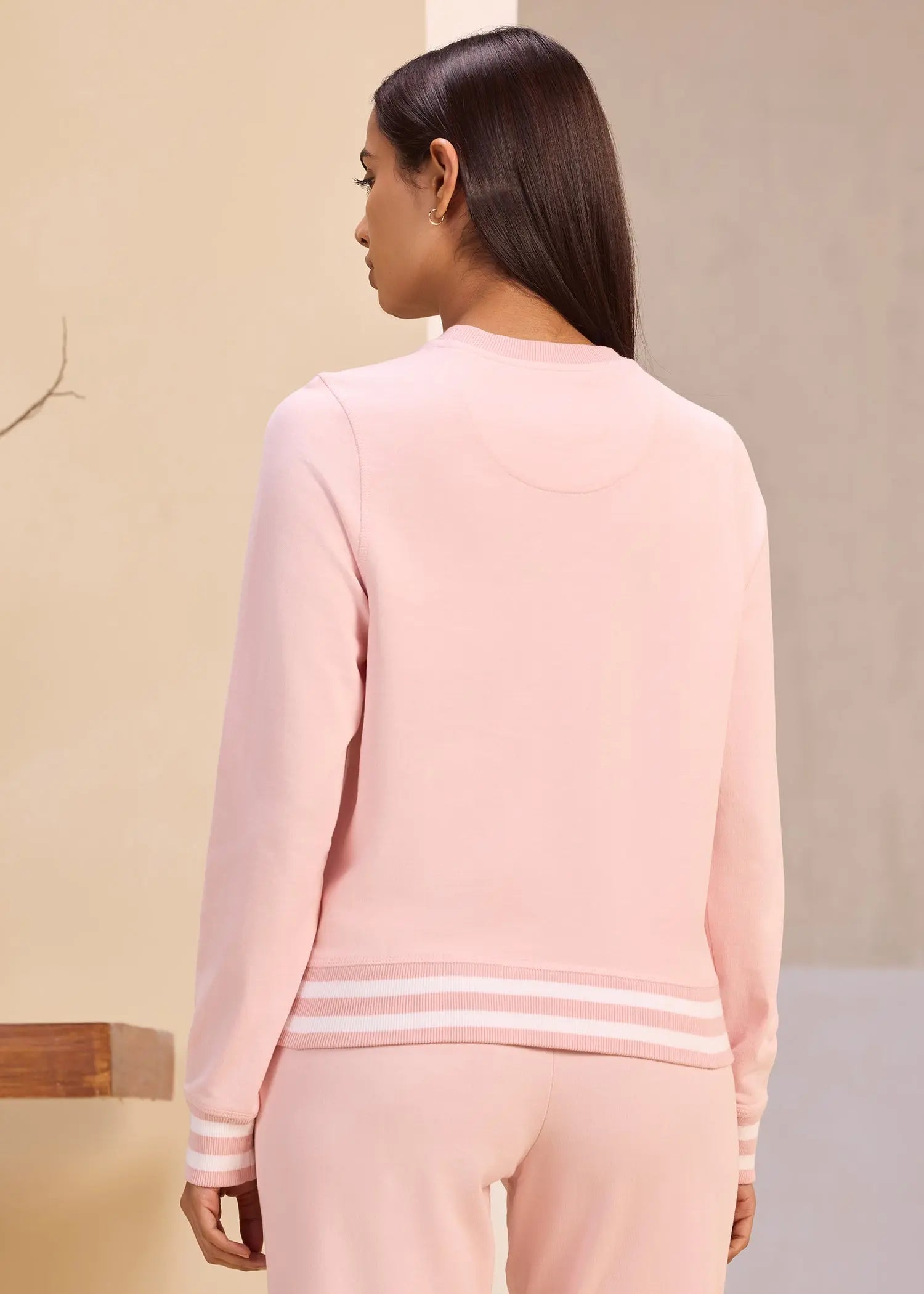 Yarn Dyed Rib iCotton Sweatshirt Alonge