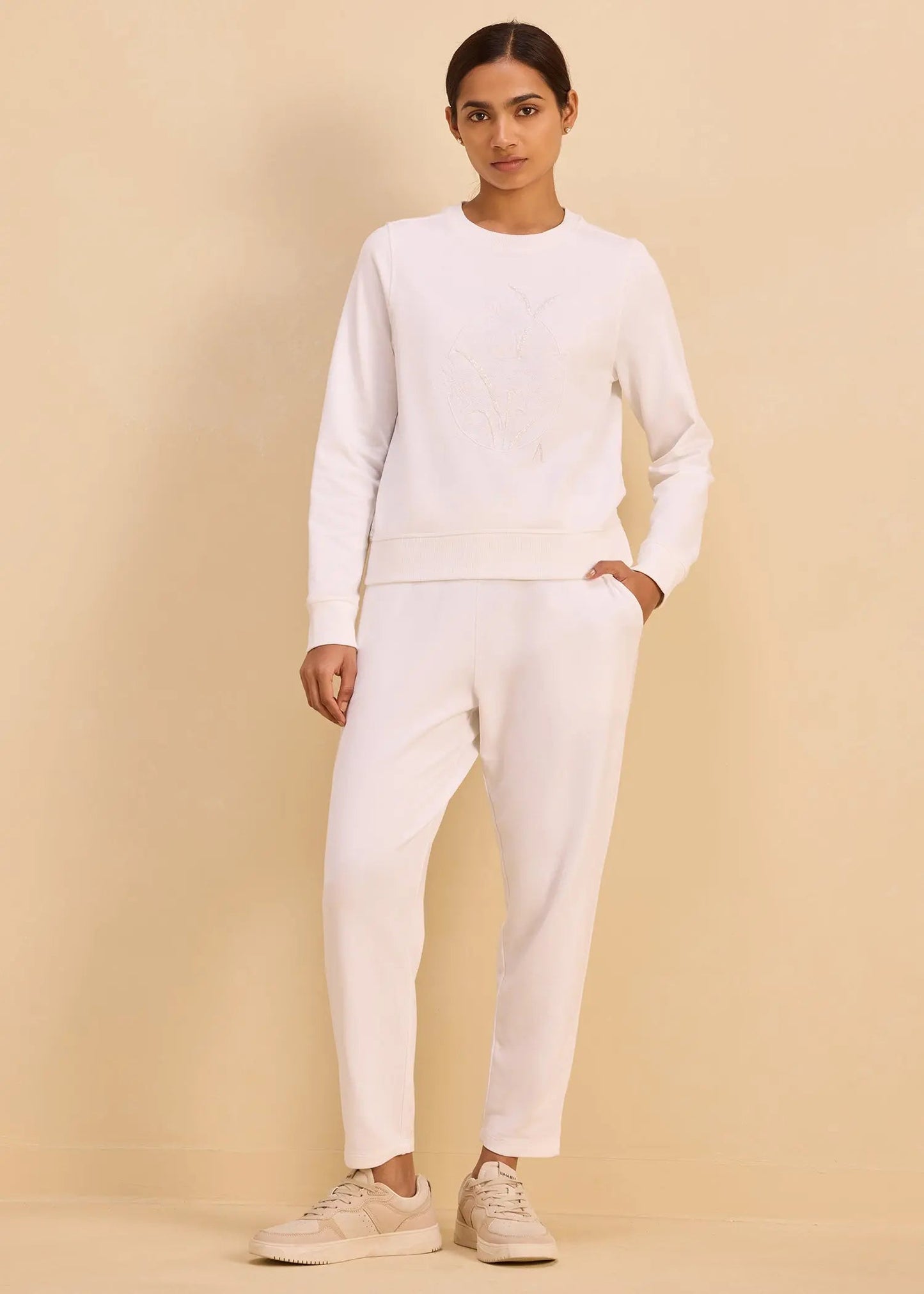 Crafted Floral iCotton Sweatshirt Alonge