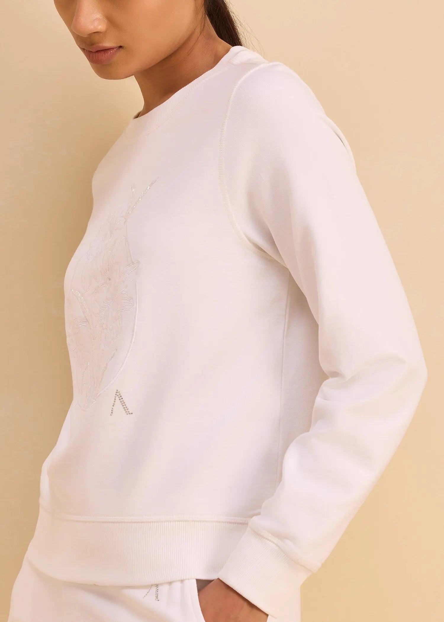 Crafted Floral iCotton Sweatshirt Alonge