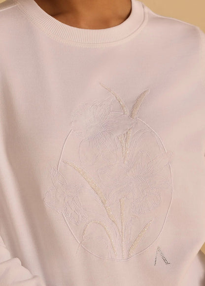 Crafted Floral iCotton Sweatshirt Alonge
