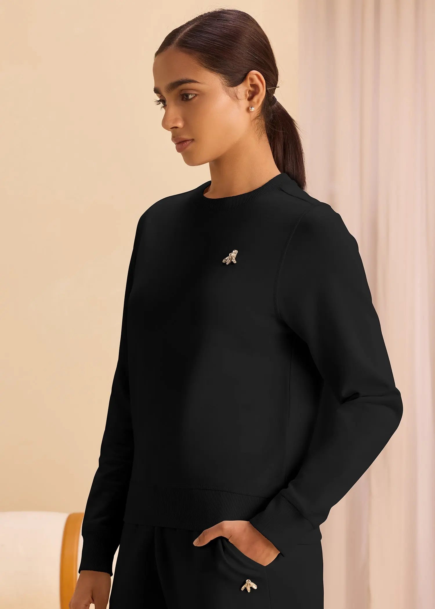 Classic Crew Neck iCotton Sweatshirt Alonge