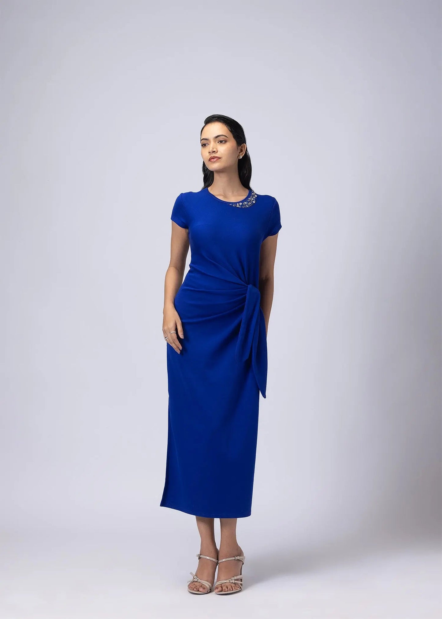 iCotton Eye Catcher Drape Dress Alonge