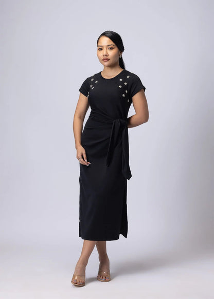 iCotton Eye Catcher Drape Dress Alonge