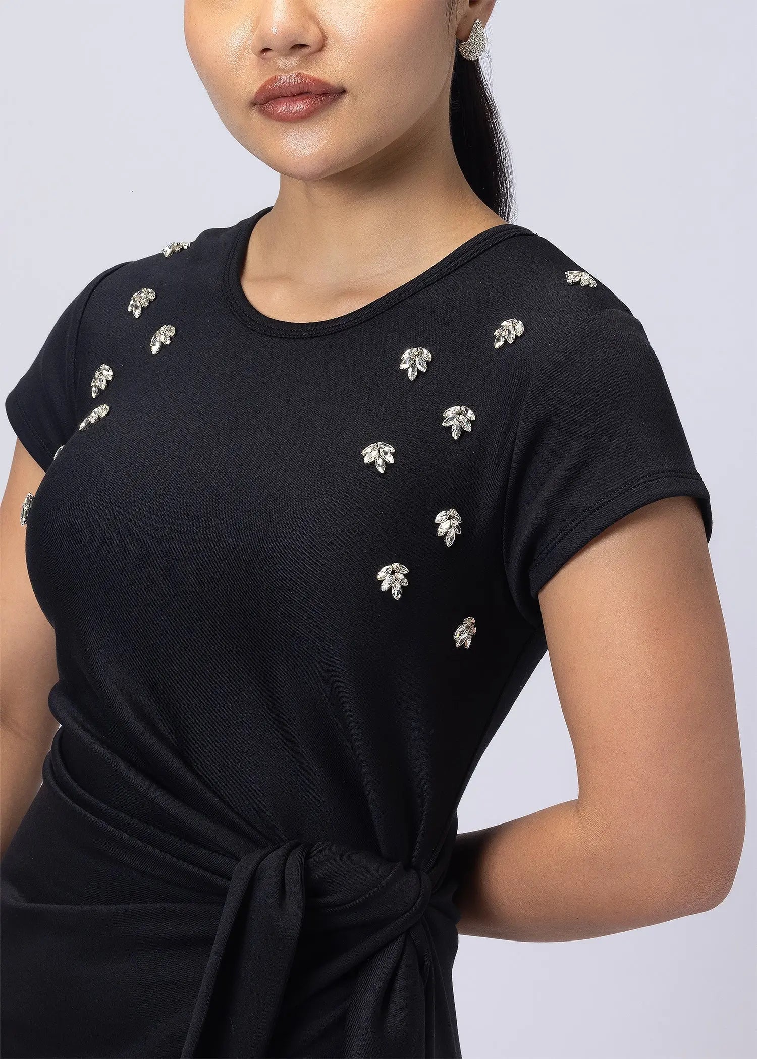 iCotton Eye Catcher Drape Dress Alonge
