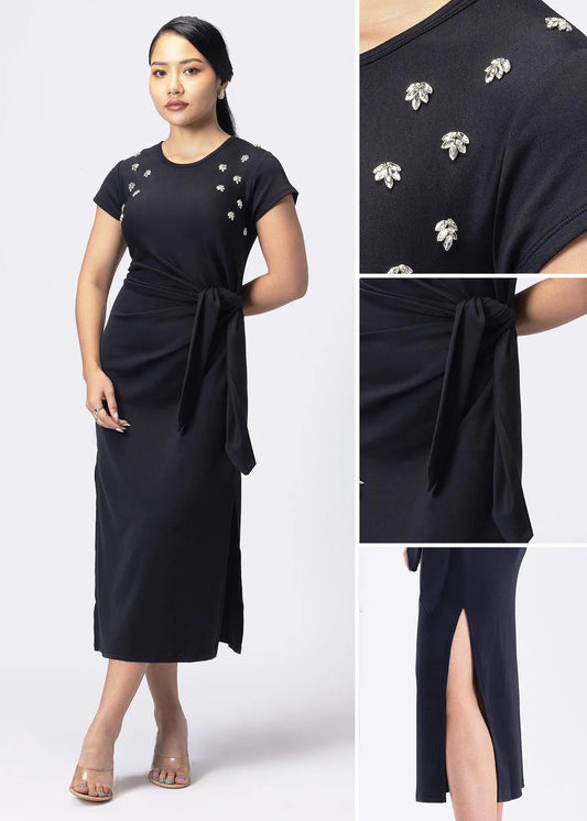 iCotton Eye Catcher Drape Dress Alonge
