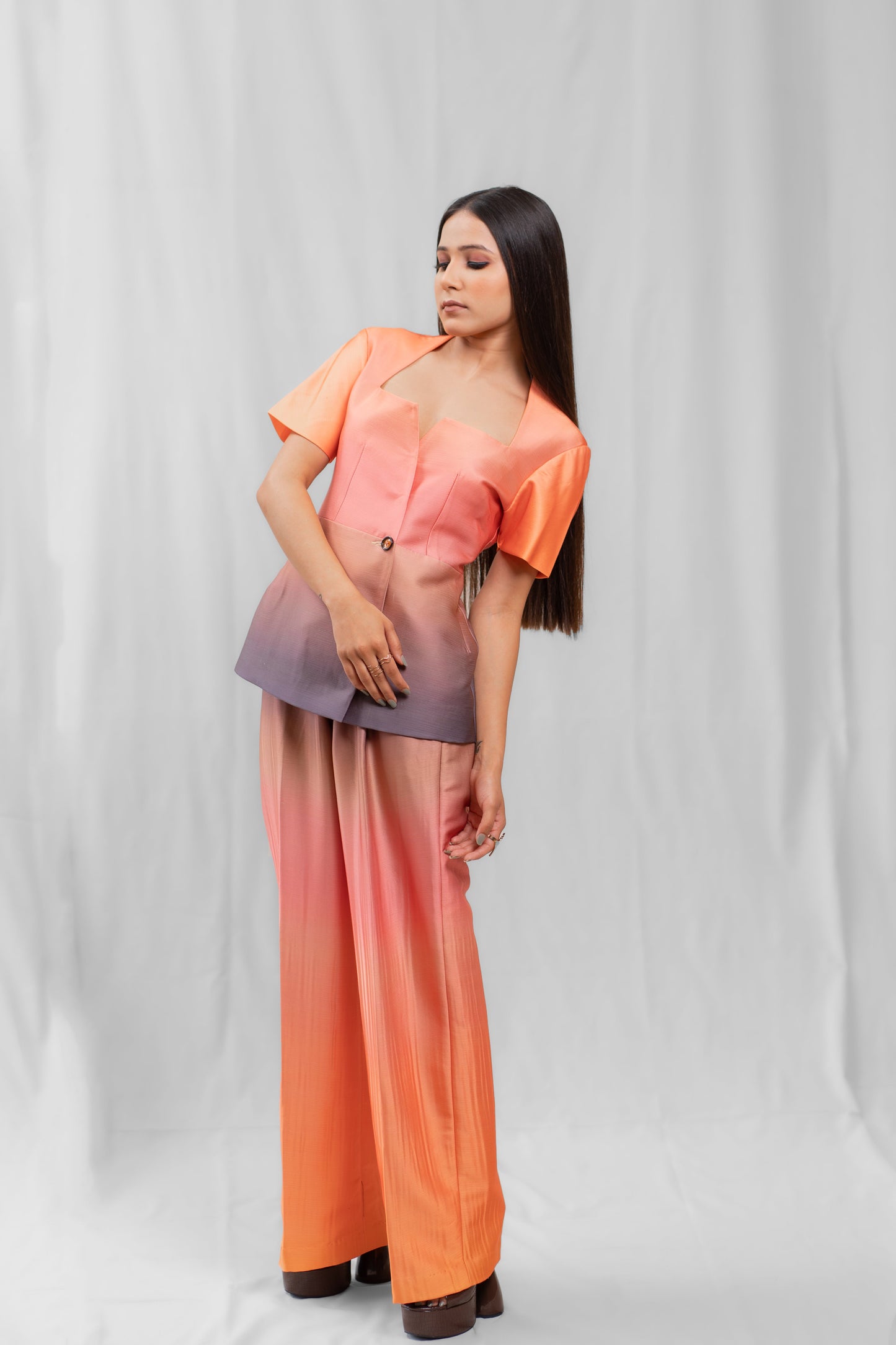 Coral Ombre Trouser