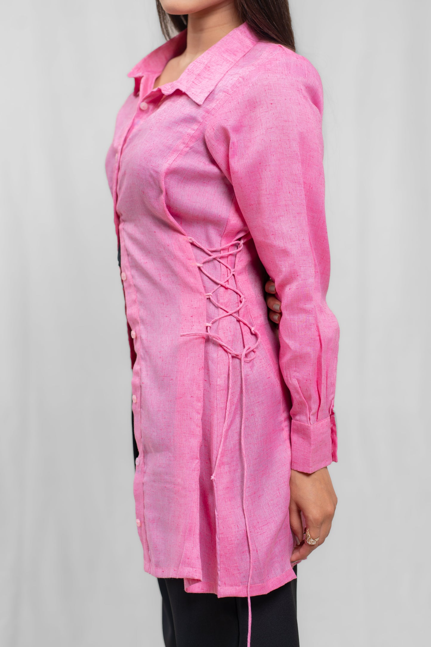 Elevated Shirt with High Waist Pants
