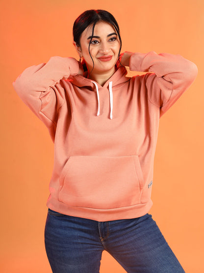 Solid Hooded Sweatshirt