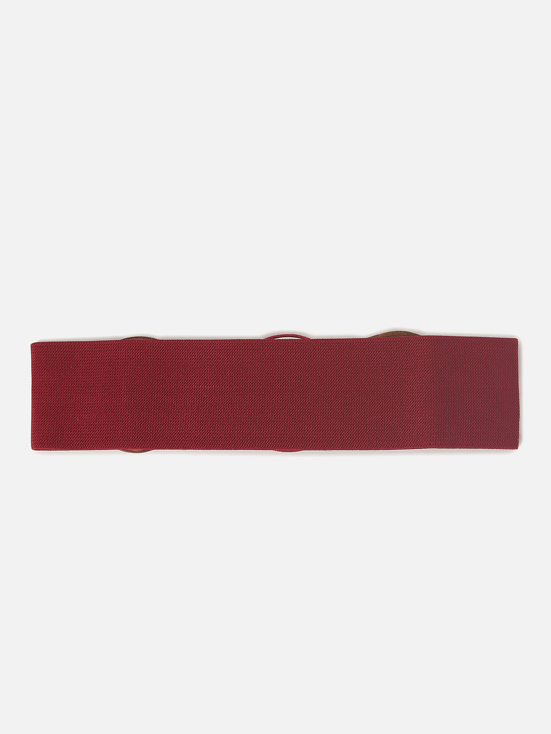 Red Solid Stretch Waist Belt