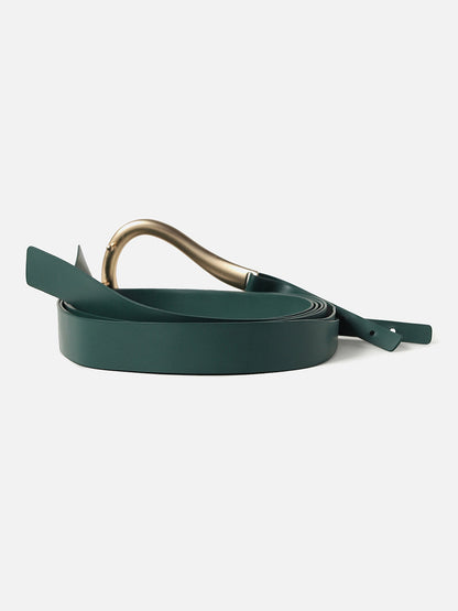 Forest Green Solid Twist Belt